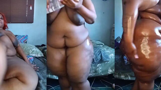 African Fat Ass Ssbbw Strip Teasing And Moaning