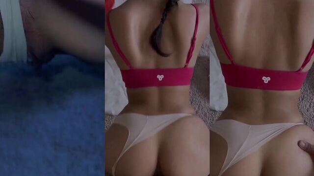 Hot Asian teen gets creampied in doggystyle position