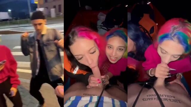 Ugly girls are sucking dick and taking cumshots in this video
