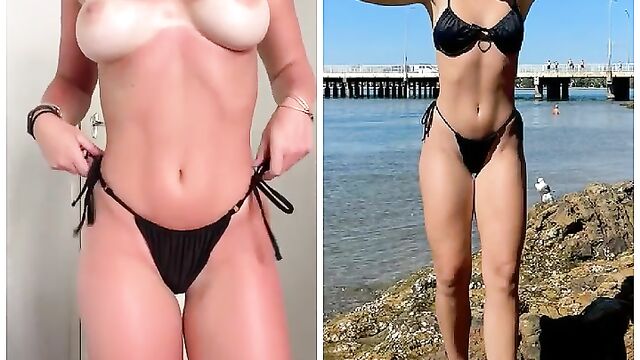 Aussie blonde slut gets her pussy railed hard