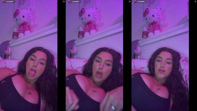 TikTok live stream of a guy's cock bulge while jerking off