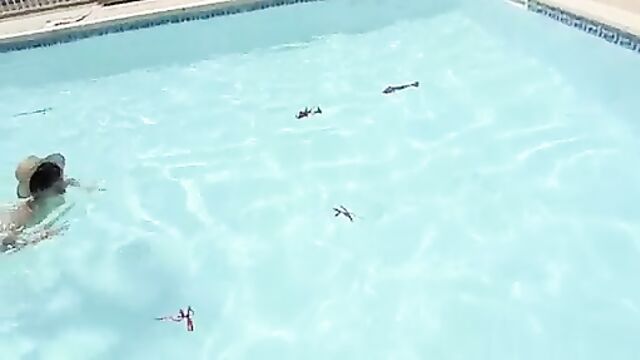 Bikini dissolving videos are a great way to enjoy the pool without clothes