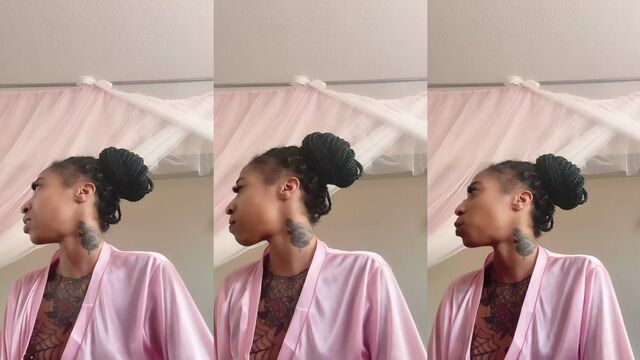 The Issabarbie girl is playing a game on TikTok and flashing her tits