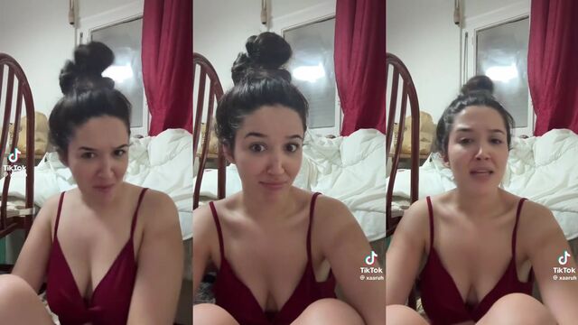 The hottest influencer Xaruh is making a bikini top