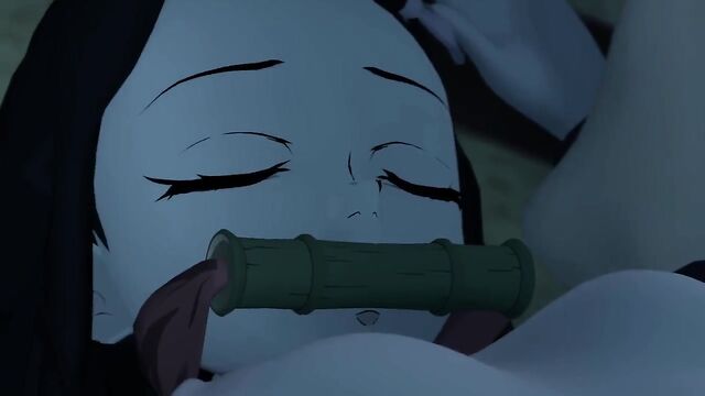 Hentai Nezuko gets her pussy railed by demon slayer dude