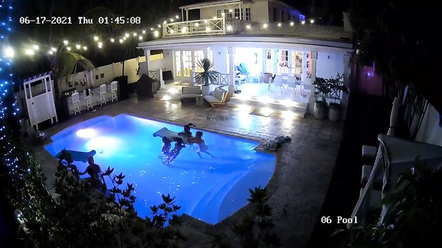A rich American married man arranges an orgy and lets his friend's BBC into his wife