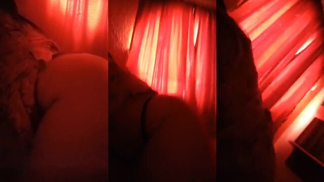 Bitch of a neighbor fucks hard and wild in her kitchen