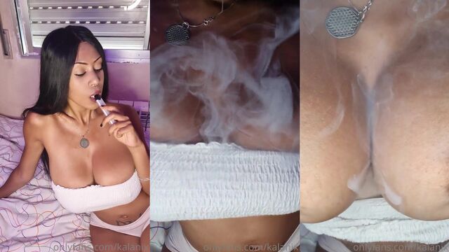 Ebony beauty gets her pussy railed hard by a big black cock in steamy action