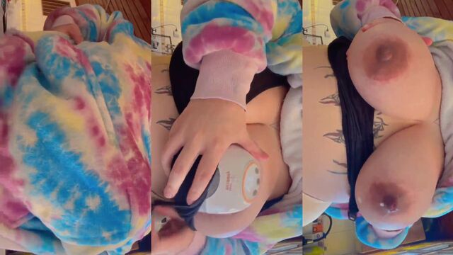 A fat ass ebony teen gets her pussy filled with milk