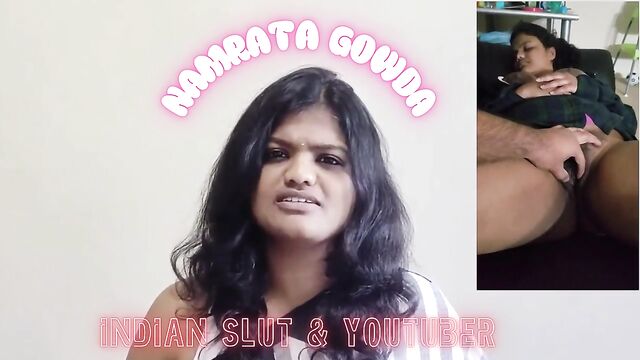 A sexy and juicy Indian YouTuber Namrata BRG’s pussy show