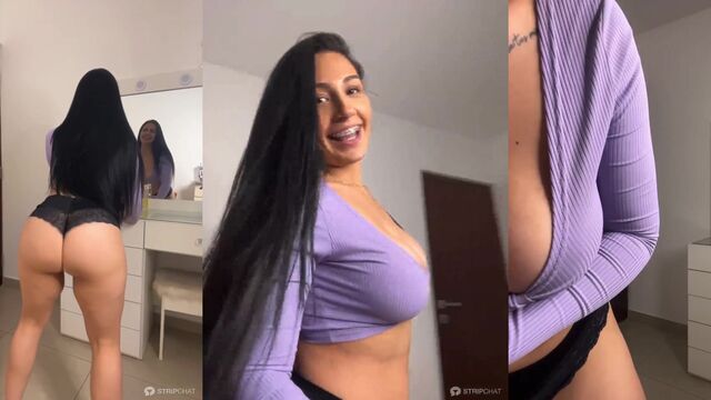 Colombian teen with perfect ass Isabellekim gets fucked in the kitchen