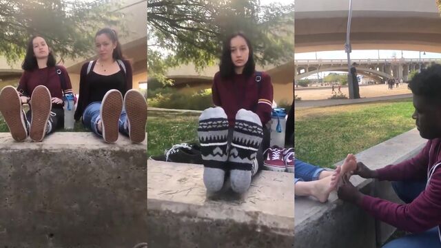 Foot focused interview with a giantess, a unique 5 minutes preview
