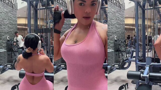 Nice girls in the gym are doing amazing things with their bodies