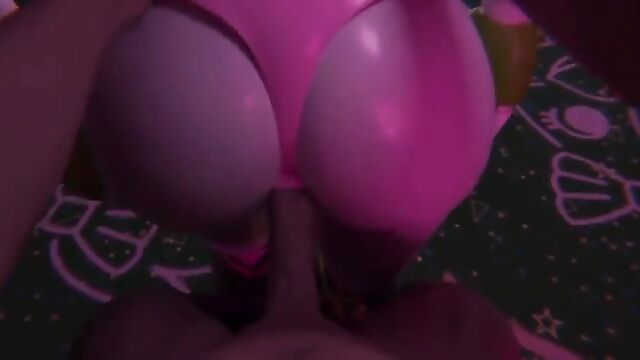 Glamrock Chica powered up for another intense anal session