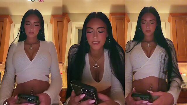 Sexy natural big boobs TikToker leaks her big natural milk boobs