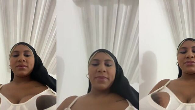 The man gently squeezed the milk from her tits