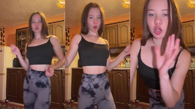 Fit Russian teen gets fucked on TikTok Live