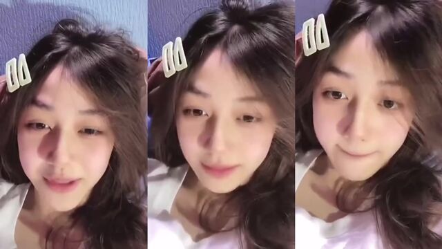 Blonde-haired Asian girl acts like a bunny to get what she wants