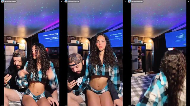 TikTok Live: J4ybutt3rfly shows off her pretty face and skinny body