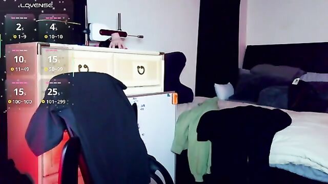 Girl with a webcam doing dirty things