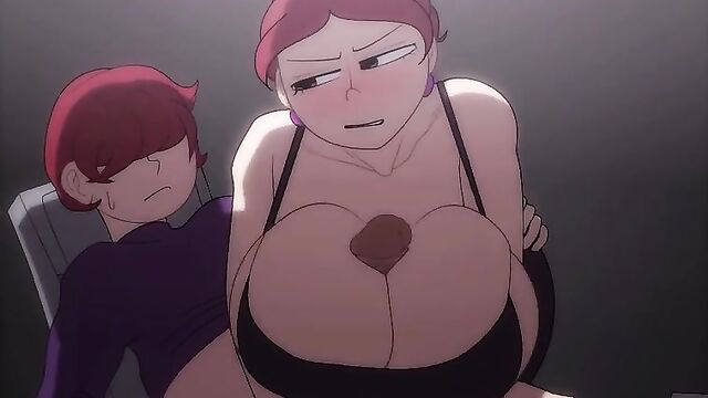 My mom wanted to fight my porn addiction, but her big tits deserved milk