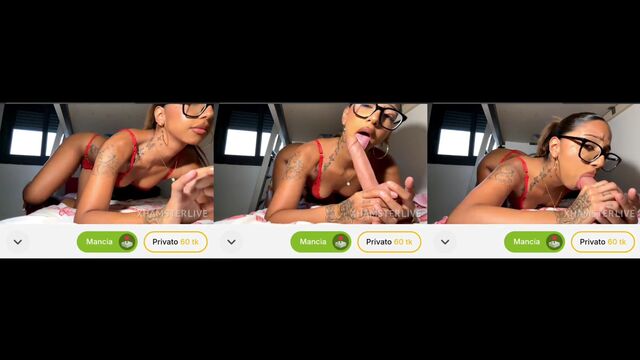 Hot teen gives a blowjob in this erotic video