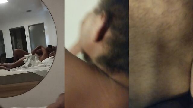 A sexy brunette has sex with her boyfriend in a steamy scene