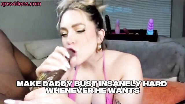 Snowbunny is a slave to the big black cock master