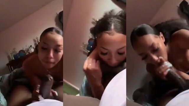 A girl is having fun with herself while watching TV