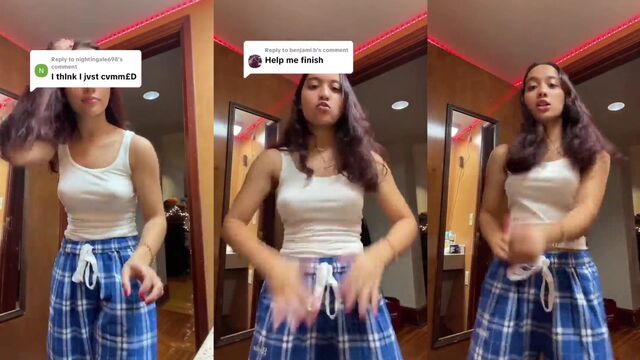 Perky tits teen teaser gets her pussy wet in NY