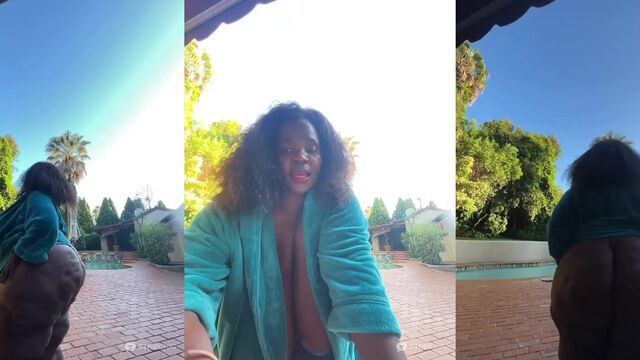 Super stacked Amazon ebony with a huge and juicy black ass