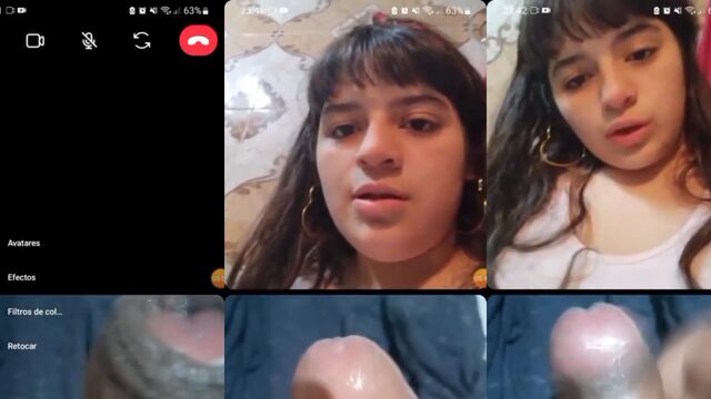 Hot Argentine slut masturbating on webcam, what a total idiot!
