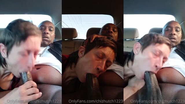 Street walker gets her mouth filled with cum in this hot scene