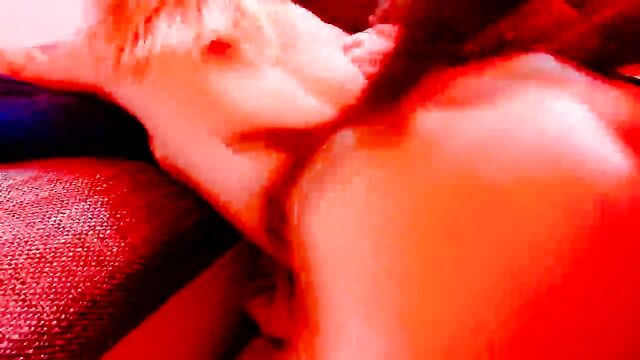 A blonde girl gets fucked by a huge black cock and she loves it