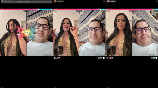 Big tit Arab MILF Rym4 gets fucked on TikTok Live