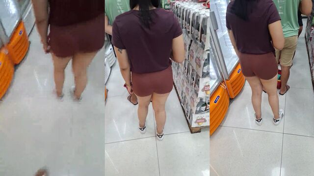 Spying for a cute girl in legging at the gym is not good
