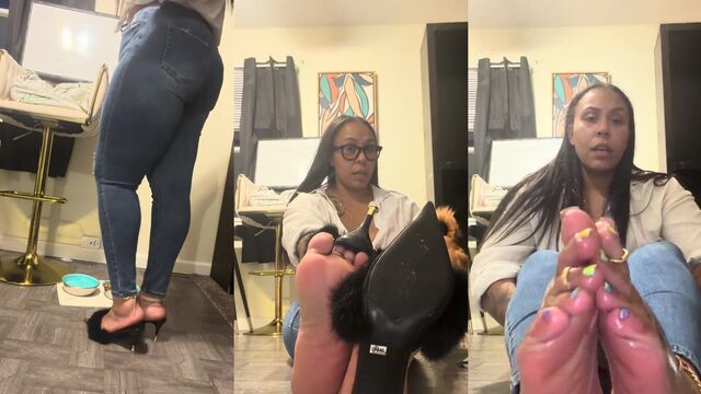 The teacher read the erotic story JOI from the Ministry of Masturbation