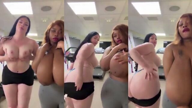 Baddie with huge black tits and snowbunny is a bad girl in HD