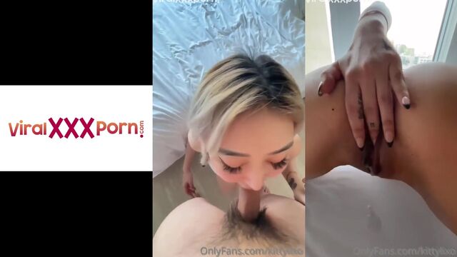 This Asian girl just can't get enough of big white cock
