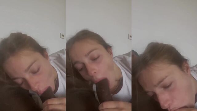 A white girl is thirsty for BBC and she will do anything to get it