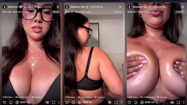 A young and beautiful girl is having fun at home with someone special