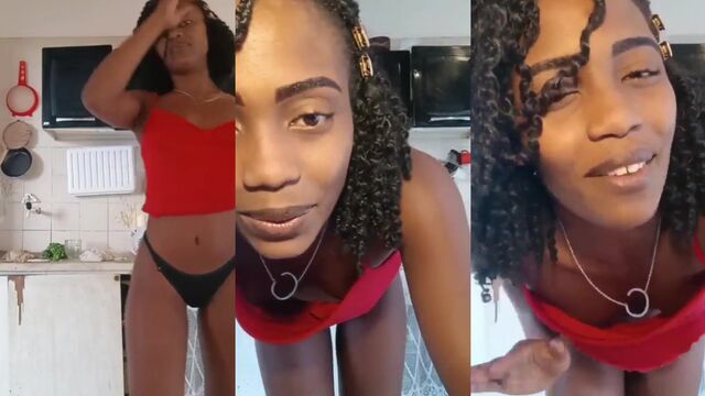 Ebony girl number 44 has sex with a guy who fucks her hard