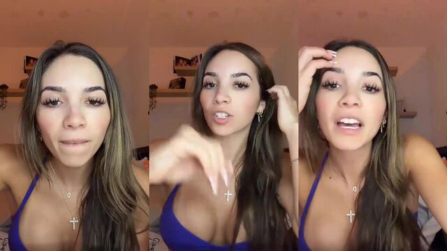 TikTok Live Archive: Flashing with a loose grey top