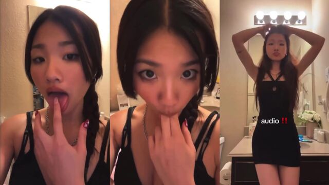 Asian teen TikTok slut Jeanne Vunguyen Finger sucking cutie!