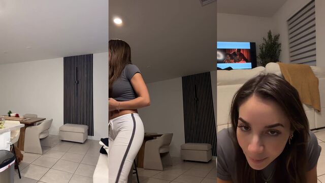 A girl accidentally shows her tits while streaming on TikTok live
