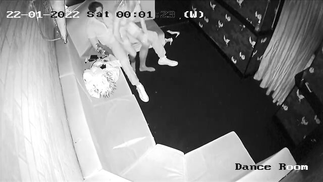 A hot strip club girl was caught on security camera