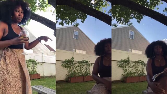 Black American Thick Ass BBW South African-Built Bitch is a total slut