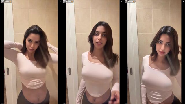 Accidental nip slip on TikTok live stream, unaware of falling nips