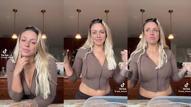 A blonde influencer has shown her wild and extreme side
