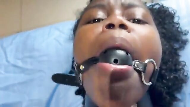 A master makes his slave out of an ebony girl in a thrilling raceplay scene
